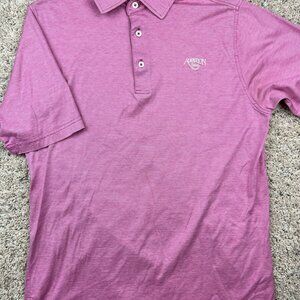 Martin Polo Golf Shirt Mens Small Timeless as the Game Label Red AUDUBON GOLF
